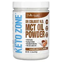 Divine Health, Dr. Colbert&#x27;s Keto Zone, MCT Oil Powder, Hazelnut , 11.11 oz (315 g)