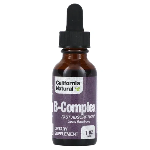 California Natural, B-Complex, Raspberry, 1 oz (30 ml)