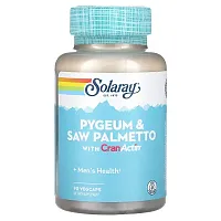 Solaray, Pygeum &amp; Saw Palmetto with CranActin, 90 VegCaps