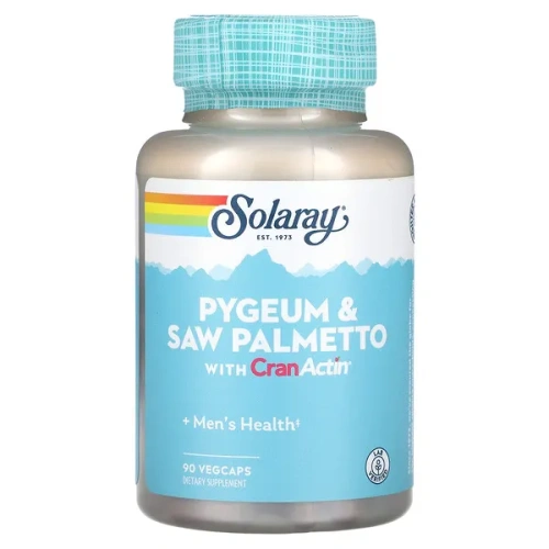 Solaray, Pygeum &amp; Saw Palmetto with CranActin, 90 VegCaps