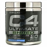 Cellucor, C4 Ultimate Shred, формула для употребления перед тренировкой и нарезкой, ледяная голубая роза, 350 г (12,3 унции)