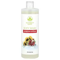 Mild By Nature, (Nature&#x27;s Gate), Pomegranate Sunflower Body Wash, 16 fl oz (473 ml)