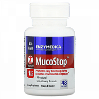 Enzymedica, MucoStop, 48 капсул