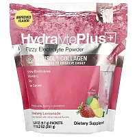 Hydralyte, Verisol Collagen, Fizzy Electrolyte Powder, Strawberry Lemonade, 30 Packets, 0.34 oz (9.7 g) Each