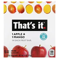 That&#x27;s It, Fruit Bars, Apple + Mango, 5 Bars, 1.2 oz (35 g) Each