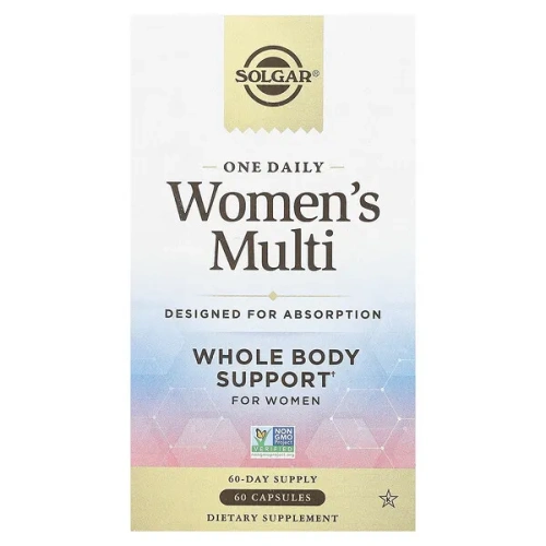 Solgar, One Daily Women&#x27;s Multi, 60 Capsules