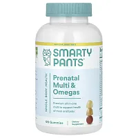 SmartyPants, Prenatal Multi &amp; Omegas, Lemon, Orange and Strawberry Banana, 120 Gummies