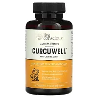 Live Conscious, Curcuwell, Maximum Strength, 60 Capsules