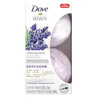 Dove, Nourishing Secrets, Bath Bombs, Lavender and Chamomile Scent, 2 Bath Bombs, 2.8 oz (79 g) Each