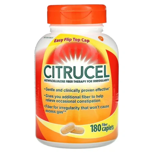 Citrucel, Methylcellulose Fiber Therapy for Irregularity, 180 Fiber Caplets