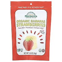 Natierra, Organic Freeze-Dried Bananas and Strawberries, 1.8 oz (51 g)