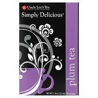 Uncle Lee&#x27;s Tea, Simply Delicious, Plum Tea, 18 Tea Bags, 1.14 oz (32.4 g)