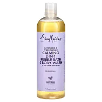 SheaMoisture, Calming 2-in-1 Bubble Bath &amp; Body Wash, Lavender &amp; Wild Orchid, 16 fl oz (473 ml)