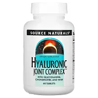 Source Naturals, Hyaluronic Joint Complex with Glucosamine, Chondroitin and MSM, 60 Tablets