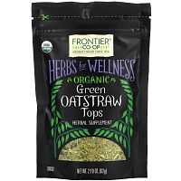 Frontier Natural Products, Organic Green Oatstraw Tops, 2.19 oz (62 g)