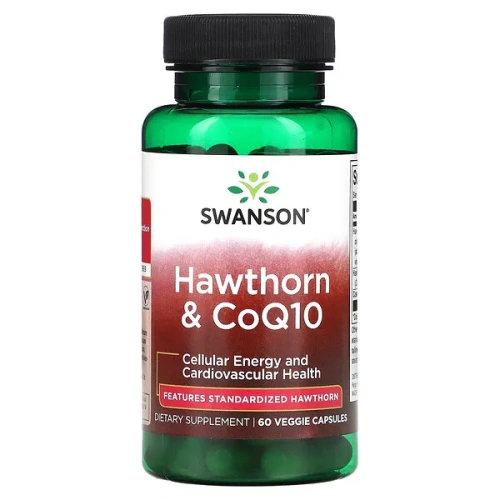 Swanson, Hawthorn &amp; CoQ10, 60 Veggie Capsules