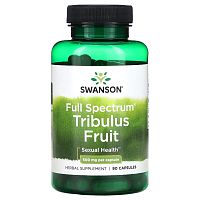 Swanson, Full Spectrum Tribulus, плоды, 500 мг, 90 капсул