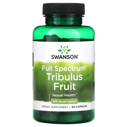 Swanson, Full Spectrum Tribulus, плоды, 500 мг, 90 капсул