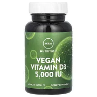 MRM Nutrition, Vegan Vitamin D3, 5,000 IU, 60 Vegan Capsules