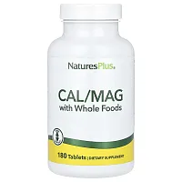 NaturesPlus, Cal/Mag with Whole Foods, 180 Tablets