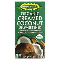 Edward &amp; Sons, Let&#x27;s Do Organic, Organic Creamed Coconut, Unsweetened, 7 oz (200 g)