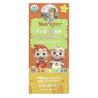 MaryRuth&#x27;s, Cocomelon, Toddler Vitamin C Liquid Drops, 1-3 Years, Orange Vanilla, 0.5 fl oz (15 ml)