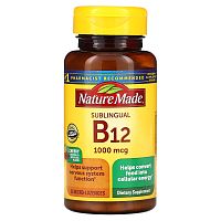 Nature Made, B-12 Sublingual, Cherry, 1,000 mcg, 50 Micro -Lozenges