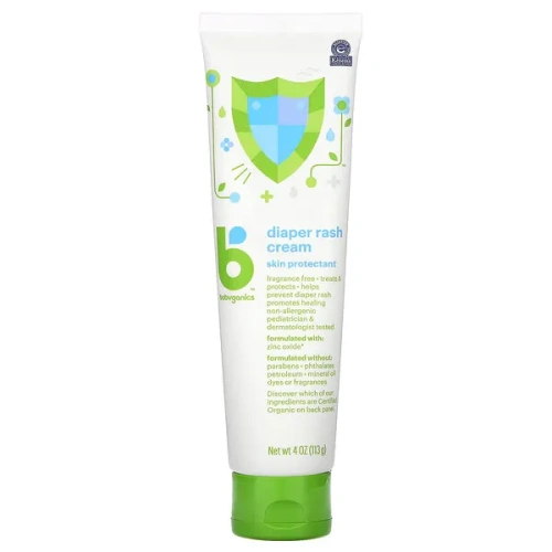 Babyganics, Diaper Rash Cream, Fragrance Free, 4 oz (113 g)