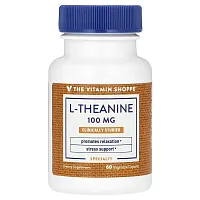 The Vitamin Shoppe, L-Theanine, 100 mg, 60 Vegetable Capsules