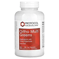 Protocol for Life Balance, Ortho Multi Greens, 180 Veg Capsules