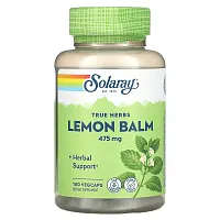 Solaray, Lemon Balm, 475 mg, 100 VegCaps