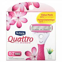 Schick, Quattro For Women, 6 сменных кассет