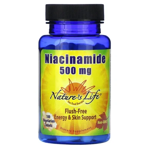 Nature&#x27;s Life, Niacinamide, 500 mg, 100 Vegetarian Tablets