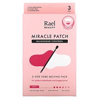 Rael, Beauty, Miracle Patch, средство от угрей, 3-ступенчатое средство для устранения пор, 1 набор