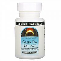 Source Naturals, Green Tea Extract, 100 mg, 60 Tablets