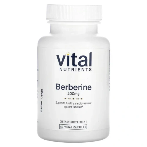 Vital Nutrients, Berberine, 200 mg, 60 Vegan Capsules