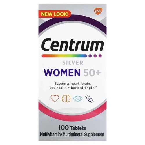 Centrum, Silver Women 50+, 100 Tablets