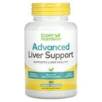 Super Nutrition, Advanced Liver Support, улучшенная поддержка печени, 90 вегетаринских капсул