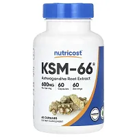 Nutricost, KSM-66, Ashwagandha Root Extract, 660 mg, 60 Capsules