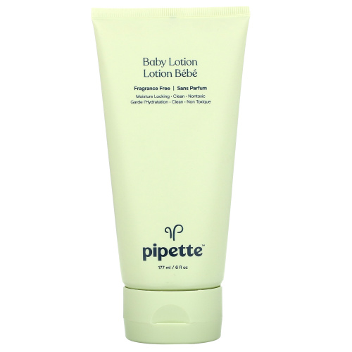 Pipette, Baby Lotion, Fragrance Free, 6 fl oz (177 ml)