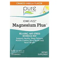 Pure Essence, Ionic-Fizz, Magnesium Plus, Orange-Vanilla Flavor, 15 Sticks, 0.2 oz (5.7 g) Each