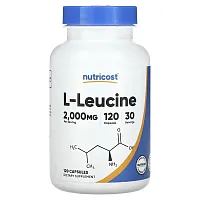 Nutricost, L-Leucine, 2,000 mg, 120 Capsules (500 mg per Capsule)