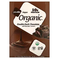 NuGo Nutrition, Organic Protein Bars, Double Dark Chocolate with Sea Salt, 12 Bars, 1.76 oz (50 g) Each