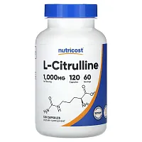 Nutricost, L-Citrulline, 1,000 mg, 120 Capsules (500 mg per Capsule)