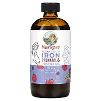 MaryRuth&#x27;s, Vegan Liquid Iron Prenatal &amp; Postnatal, Berry, 15.22 fl oz (450 ml)