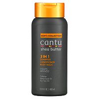 Cantu, Men's Collection, шампунь 3 в 1 с маслом ши, кондиционер, гель для душа, 400 мл (13,5 жидк. Унции)