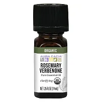 Aura Cacia, Pure Essential Oil, Rosemary Verbenone, 0.25 fl oz (7.4 ml)