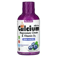 Bluebonnet Nutrition, Liquid Calcium Magnesium Citrate &amp; Vitamin D3, Blueberry, 16 fl oz (473 ml)