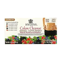 Hyleys Tea, Colon Cleanse, Assorted Tea Collection, Caffeine Free, 42 Foil Envelope Tea Bags, 0.05 oz (1.5 g) Each