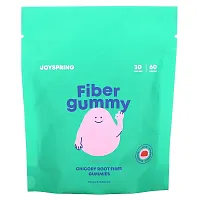 JoySpring, Chicory Root Fiber Gummies, Blackberry, Peach, Strawberry, 60 Gummies